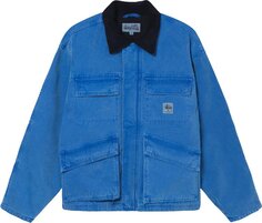 Куртка Stussy Washed Canvas Shop Jacket &apos;Blue&apos;, синий