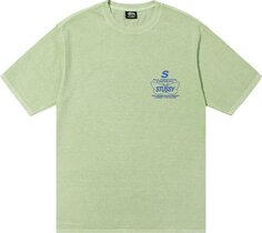 Футболка Stussy All Natural Pigment Dyed Tee &apos;Sage&apos;, зеленый