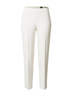 Обычные плиссированные брюки BOSS Tiluna, белый