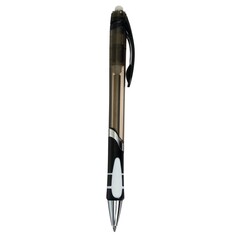 Ручка шариковая со стираемыми чернилами, линия 0,8 мм, автоматическая, стержень синий, цвет корпуса черный тонированый, с резиновым держателем NO Brand