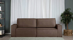 Прямой диван Klark 2 секционный с широкими подлокотниками Аскона