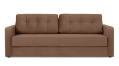 Прямой диван Loko Pro с широкими подлокотниками, с матрасом средней жесткости Аскона