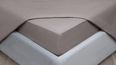 Простыня на резинке Comfort Cotton, цвет: Светло-серый Аскона