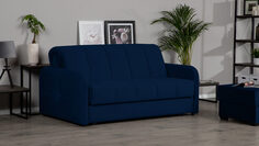 Прямой диван Domo Pro с мягкими подлокотниками стежка квадрат Аскона