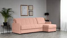 Угловой диван Domo Pro с узкими подлокотниками, стежка квадрат Аскона