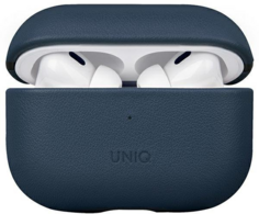Чехол Uniq Terra Genuine Leather синий, для AirPods Pro 2