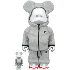 Фигура Bearbrick Medicom Toy Nike Tech Fleece N98 400% and 100%