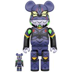 Фигура Bearbrick Medicom Toy Evangelion Eva 13 New Paint 400% and 100%