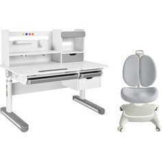 FunDesk Комплект парта Sentire grey + кресло Arnica grey