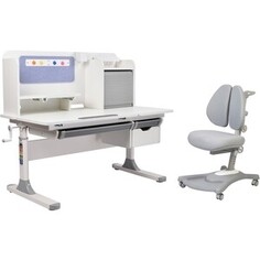 FunDesk Комплект парта Camellia grey + кресло Fortuna grey