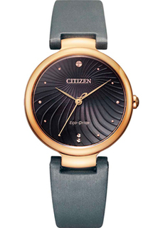 Японские наручные женские часы Citizen EM0853-14H. Коллекция Eco-Drive