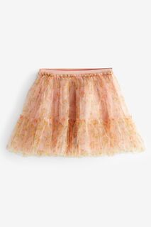 Тюлевая юбка с принтом Boden, розовый