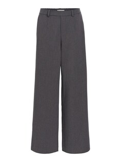 Широкие брюки со складками спереди Object LISA, серый