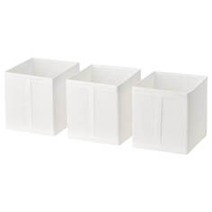 Набор коробок Ikea Skubb 31x34, 3 предмета, белый
