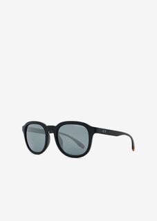 Круглые мужские солнцезащитные очки Armani Exchange, черный