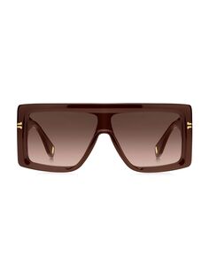 Прямоугольные солнцезащитные очки MJ 1061 59 мм Marc Jacobs, коричневый