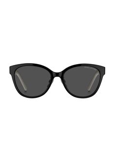 Круглые солнцезащитные очки 55MM с цветными блоками Marc Jacobs, черный