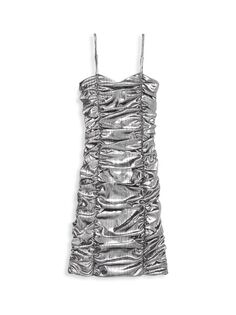 Облегающее платье Roxy для маленьких девочек и девочек KatieJ NYC, серебряный