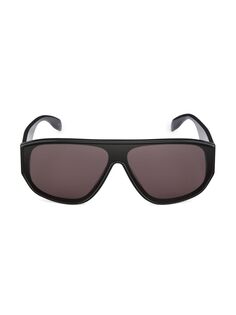 Солнцезащитные очки Graffiti 143MM с логотипом Alexander McQueen, черный