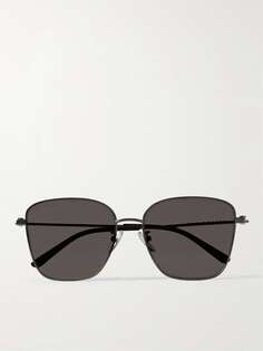 Солнцезащитные очки D-оправы цвета пушечной бронзы Balenciaga, серый