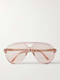 Солнцезащитные очки Bertrand в стиле авиаторов из ацетата TOM FORD EYEWEAR, персиковый