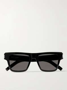 Солнцезащитные очки New Wave в квадратной оправе из ацетата SAINT LAURENT EYEWEAR, черный