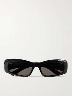 Солнцезащитные очки в прямоугольной оправе из ацетата Balenciaga, черный