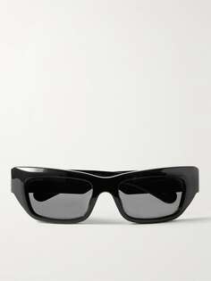 Солнцезащитные очки «кошачий глаз» из ацетата GUCCI EYEWEAR, черный