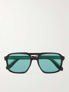 1394 Солнцезащитные очки-авиаторы из ацетата CUTLER AND GROSS, черный