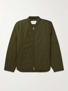 Утепленная куртка Harrington из смесового хлопка Mr P., зеленый