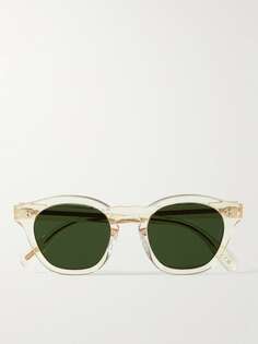 Солнцезащитные очки Bondreau LA D-Frame из ацетата OLIVER PEOPLES, зеленый