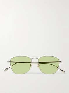Серебристые солнцезащитные очки-авиаторы GUCCI EYEWEAR, серебро