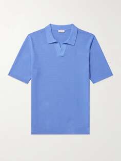 Трикотажная рубашка-поло из хлопка SUNSPEL, синий
