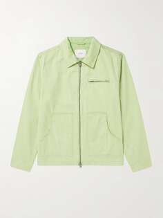 Куртка-рубашка из хлопкового твила Flores Sunbaked SATURDAYS NYC, зеленый