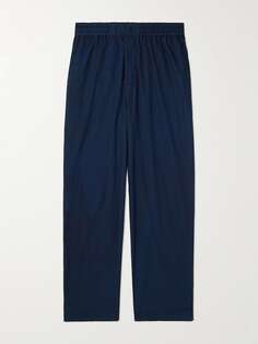 Широкие хлопковые брюки Supima Aton, синий