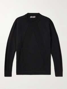 Жаккардовый вязаный свитер с добавлением шерсти NORSE PROJECTS ARKTISK, черный