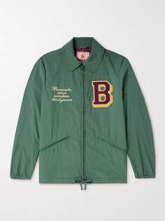 Куртка-ракушка с аппликацией логотипа BARACUTA, зеленый