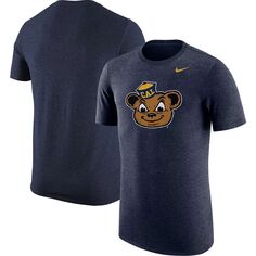 Мужская темно-синяя футболка с логотипом Nike Cal Bears Tri-Blend