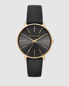 Michael Kors MK2747 черные кожаные женские часы Michael Kors, черный