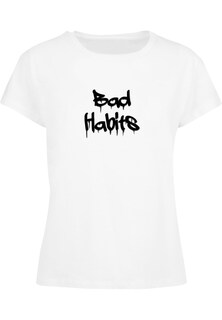 Рубашка Merchcode Bad Habits, белый