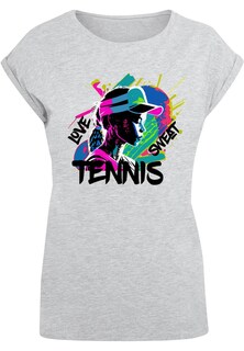 Рубашка Merchcode Tennis Love, Sweat, светло-серый