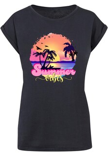Рубашка Merchcode Summer Vibes Sunset, темно-синий
