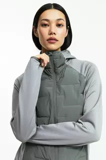 Гибридная куртка с thermomove H&amp;M, серый H&M