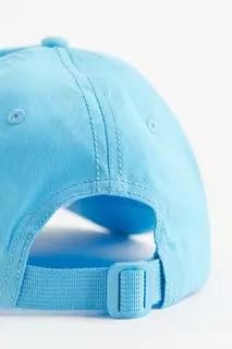 Габардиновая шапка с козырьком H&amp;M, синий H&M