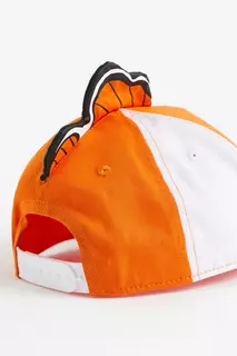 Габардиновая шапка с козырьком и аппликациями H&amp;M, оранжевый H&M