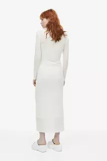 Двухслойное платье на теле H&amp;M, белый H&M
