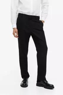 Деловые брюки стандартного кроя H&amp;M, черный H&M