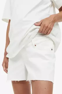 Джинсовые шорты H&amp;M, белый H&M