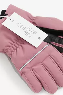 Стеганые водоотталкивающие перчатки H&amp;M, розовый H&M