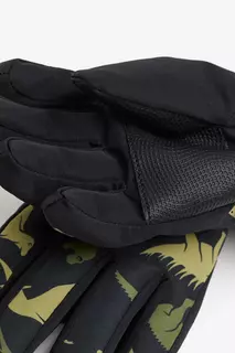 Стеганые водоотталкивающие перчатки H&amp;M, черный H&M